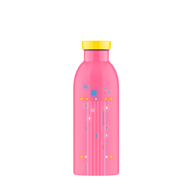 500ML/17oz 304 stainless steel large capacity fashion thermos cup
