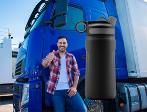 Truck Driver's Ideal Water Bottle: A Companion on the Road