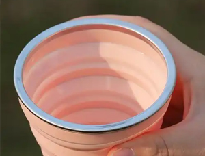 Why are most foldable water cups made of plastic