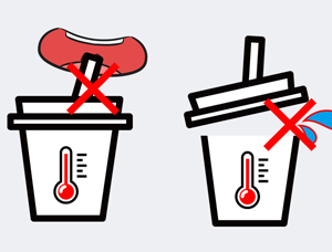 Why is it not suitable to hold high temperature liquid in the stainless steel straw cup