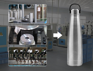 How many processes does the production of a stainless steel vacuum flask go through? (5)