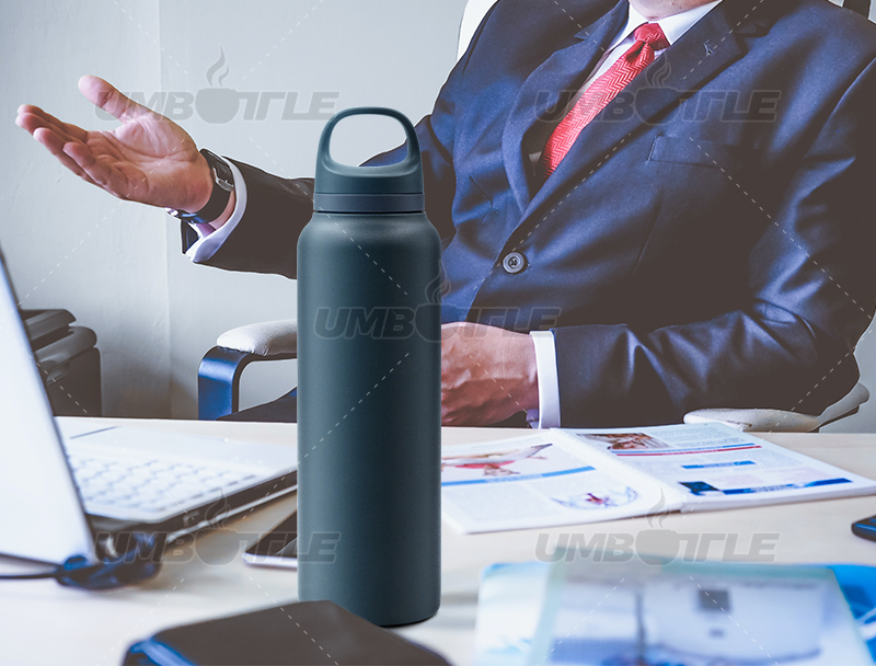 What kind of water bottle do business professionals prefer?