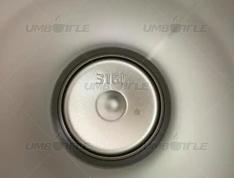 Why are there black lines and spots on the bottom of the thermos?