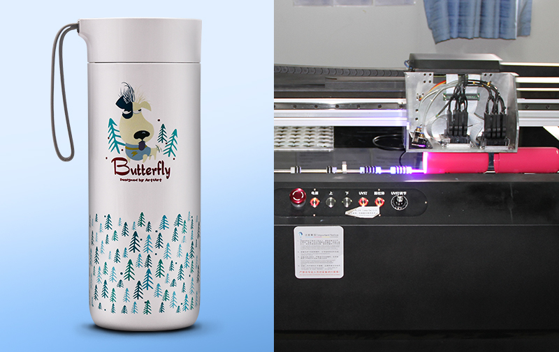 Can a Uv Printer Achieve 360-degree Printing on the Surface of the Water Cup