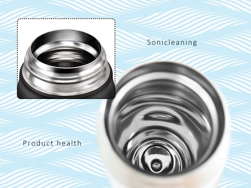 Why do stainless steel water cups undergo ultrasonic cleaning after each production process is completed in the production process