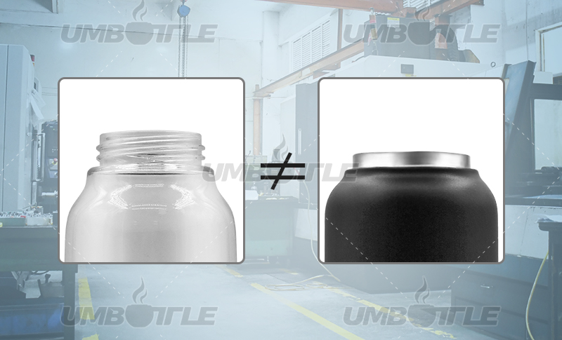 Technical question two, can the cup body be replaced with a different material without changing lid and without opening a new mold for cup body? Can the cup body be changed from stainless steel to plastic? Change from plastic to aluminum? Change from aluminum to stainless steel?