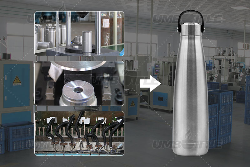 How many processes does the production of a stainless steel vacuum flask go through? (5)