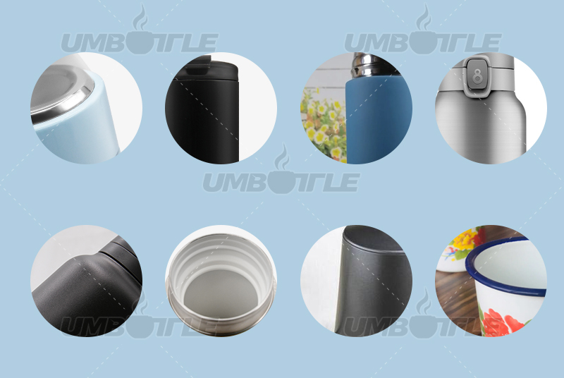 What are the different effects of different spraying materials for stainless steel water cups?