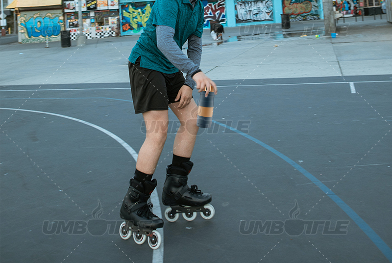 What kind of water cup is better for roller skating?