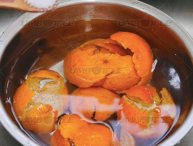 Can a cup of orange peel have a cleaning effect?