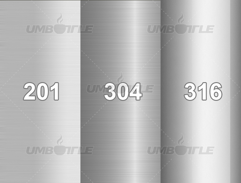 What are the differences between 201 stainless steel, 304 stainless steel, 316 stainless steel and titanium?